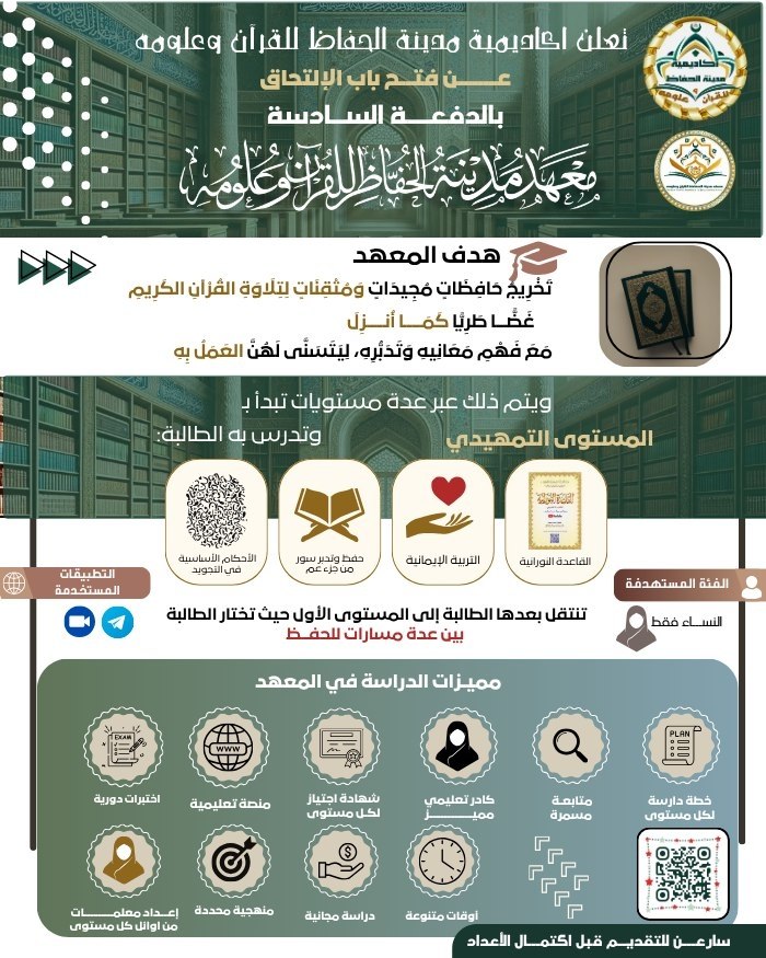 معهد القرآن وعلومه — الدفعة السادسة